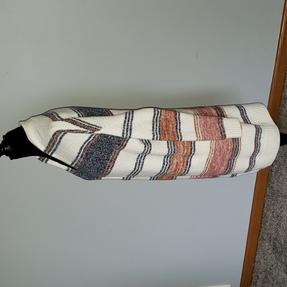 LOFT Multicolor Wool Blend Longline Cardigan L petite - Picture 2 of 6